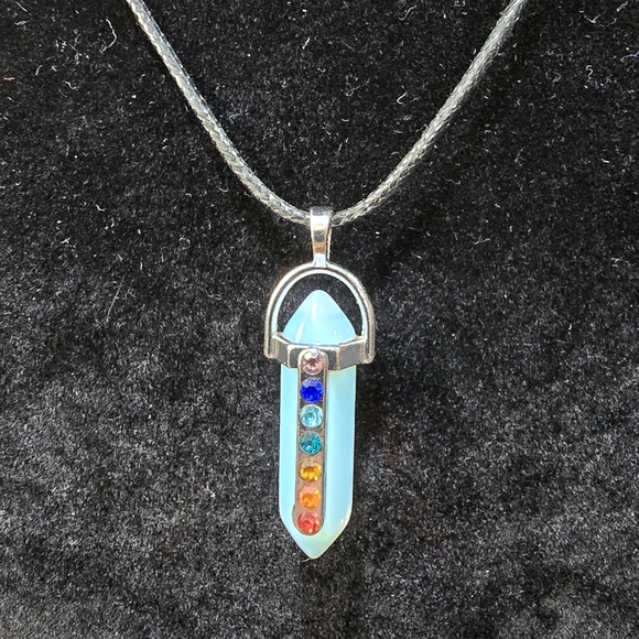 Opalite Crystal Pendant Necklace - Picture 2 of 4